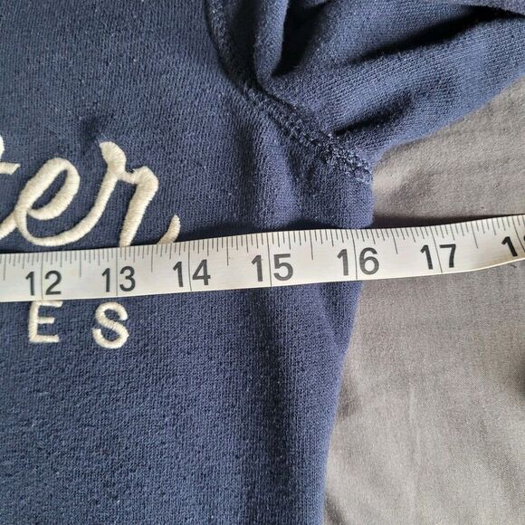 VTG Y2K Hollister Hoodie Womens Xsmall Sherpa Lined Jacket Spell Out Preppy Surf - Picture 6 of 7